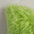 MIULEE 18x18 Inch Pack of 2 Luxury Faux Fur Throw Pillow Cover, Plush Cushion Cover Shell for Sofa, Bedroom, Car, Green