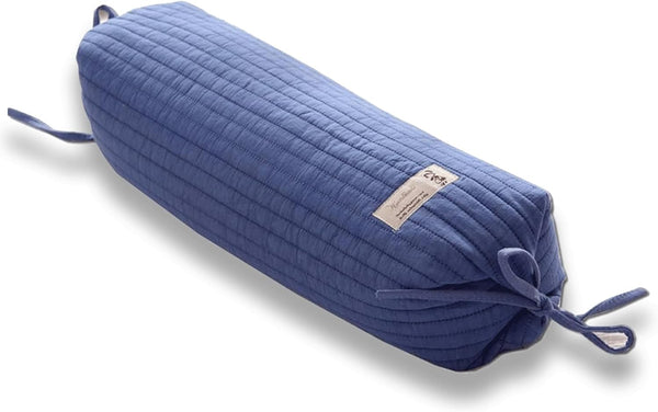 BEDAZE Buckwheat Pillow for Sleeping 14''x21'' Neck Roll Pillow Provide Firm Support, Adjustable
