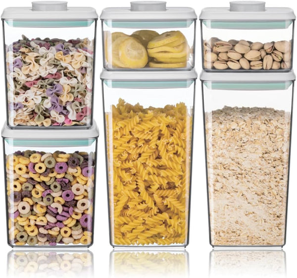 Ankou Airtight Food Storage Container Sets with Lids 6Pcs Pop Containers for