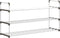Home-Complete Shoe Rack 3-Tier Shoe Organizer for Closet, Bathroom, Entryway Shelf Holds