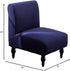 Armless Accent Slipper Chair Covers, Stretch Living Room Slipper Chair Slipcover Spandex Jacquard Fabric Removable