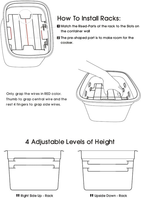 EVERIE 12-Quart Sous Vide Container with Built-in Rack, Collapsible Silicone Lid, Compatible with All Sous Vide Cookers