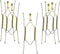 Plate Hangers for Wall 8 Inch Decorative Dish Display Holder with Installation Hooks, 5 Pack