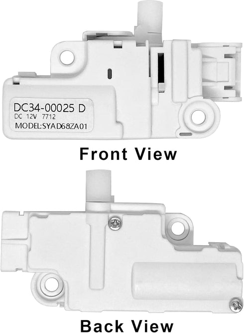 DC34-00025D DC12V Washer Door Lock Switch Replacement for Samsung, Middle Door Lock Parts, Replace PS11758871