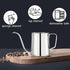 PARACITY Pour Over Kettle, Gooseneck Spout Coffee Tea Pot 12OZ for Camping Coffee Maker, Stainless Steel