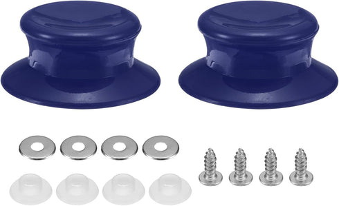 uxcell 2pcs Replacement Knob for Pot Pan Lids, Plastic Cover Holding Handles for Skillets, Kitchen Cookware, Purple