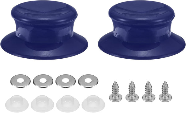 uxcell 2pcs Replacement Knob for Pot Pan Lids, Plastic Cover Holding Handles for Skillets, Kitchen Cookware, Purple