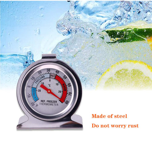 Aulufft Refrigerator Freezer Thermometer, 6 Pack Classic Series Large Dial Internal Temperature Gauge for Kitchen