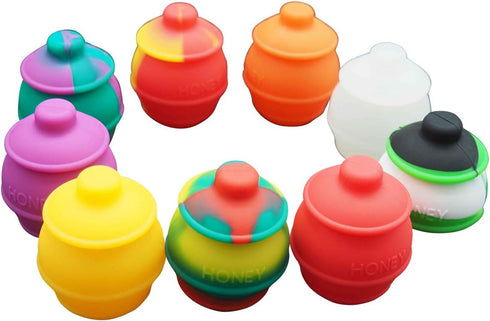 Gentcy 35ml 3p Silicone Containers, Jars Honey Pots, Multi Use