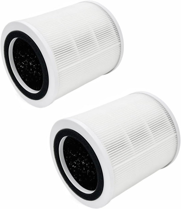 Replacement True HEPA Filters, 2-Pack for TCL Breeva A2 Air Purifier (AR2S), 4-Stage Filtration with Activated Carbon