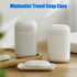Minimalist Travel Soap Case with Removable Draining Tray, Enhanced Leak-Proof Travel Soap Container with Silicone Seal, Compact Portable Travel Soap Dish, Gray, 1 Pack