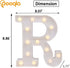 Pooqla LED Marquee Letter Lights Sign, Light Up Alphabet Letter for Home Party Wedding Decoration R