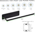 EASTTOWEST Magnetic Paper Towel Holder, Black Towel Bar Rack for Refrigerator, BBQ Grills, Heavy Duty, 12” x 3”