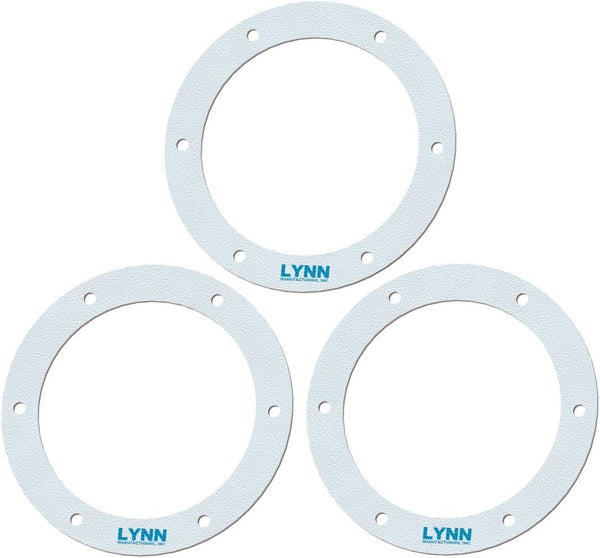 Lynn Manufacturing Pellet Stove 6" Round Gasket, Exhaust or Combustion Blower, 3 Pack