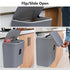 TOPROAD 2.4 Counter Kitchen Hanging Trash Can, Gallon Wall Mounted Waste Compost Bin, Small Garbage Can with Lid