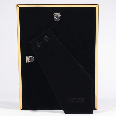 Lawrence Frames 750357 Classic Bevel Picture Frame - 5x7 Gold Metal
