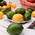 12pcs Gresorth Yellow & Green Artificial Lifelike Simulation Lemon Fake Fruit Home Kitchen Cabinet Decoration