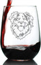 Australian Shepherd Face Stemless Wine Glass, Unique Dog Themed Decor, 17 Ounce Gift for Aussie Lovers