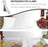 SOLUSTRE 8Pcs Aluminum Shelf Bracket Refrigerator Support Clamp Replacement Part for Cooler Shelf