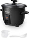 COMFEE' Rice Cooker, 6-Cup Cooked/3-Cup Uncooked, Black, Removable Non-Stick Bowl, One Touch for Soups, Stews, Grains