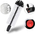 Water Bottle Cleaning Brush with Suction Base, 3 Head Bristle Brush for Beer Cup, Long Leg Cup, Red Wine Glass, Bar