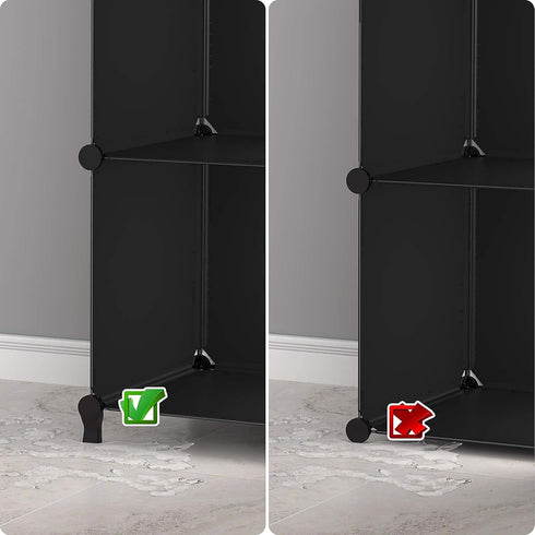 HOMIDEC 6-Cube Storage Organizer, Closet Organizer Storage Cabinet Shelf for Kids, Bedroom, Bathroom