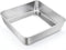 TeamFar 9 Inch Square Cake Pan, Stainless Steel Baking Roasting Pan for Cake, Brownie, Lasagna, Dishwasher Safe