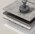 Cciphy Suction Cup Paper Towel Holder, Adjustable Self Adhesive Paper Towel Holder Under Cabinet, Wall Mount Paper Roll