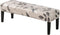 CRFATOP Dining Bench Cover Printed Seat Cushion Slipcovers Stretch Upholstered Slipcover Removable
