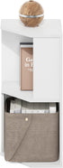 2-Tier Furinno ECON Corner Shelf, Corner Book Shelf, Standing Storage Shelves, Cube Display Rack, Bookshelf