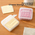 Sliced Cheese Container for Fridge Clear Plastic Flip Lid Cheese Slice Storage Box Refrigerator Organizer for Food Grated Cheese Singles Convenient Holder Keeps Cheese Fresh Longer