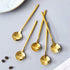 Jucoan 16 Pack Gold Plated Espresso Spoons, 5 Inch Mini Coffee Spoons for Dessert, Ice Cream