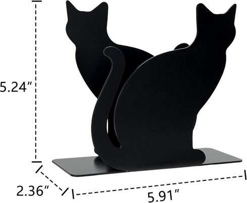 SOFFEE DESIGN Iron Vertical Cat Napkin Holder, Adorable Paper Towel Dispenser for Kitchen Countertops, Dining Table