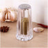 YBM Home Acrylic Salt and Pepper Shakers with Stainless Steel Lid, 1.5oz Clear Spice Herb Dispenser for Dining Table,