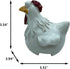 Funny Farm Chickens Statues,Cute Chicken Fence Decoration,Resin Chickens Decor,Outdoor Real Animal Statue,Chicken