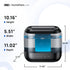 4L 36H 28 Dreo Humidifiers for Bedroom, Top Fill for Large Room, Runtime, dB Quiet Supersized Cool Mist Air Humidifier