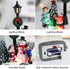 Christmas Town Village Decorations, Battery Operated Resin Scene Village Houses with LED Light
