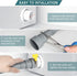 Universal Dishwasher Hose Extension Kit with 1 U-Bend Holder, 1 Extension Adapter, 4 Hose Clamps, Gray, 10Ft