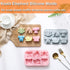 2 Pack Gummy Chocolate Molds Elephant Monkey Frog Silicone Molds for Cake Jello Ice Cube Crayon, Cake Decoration Soap