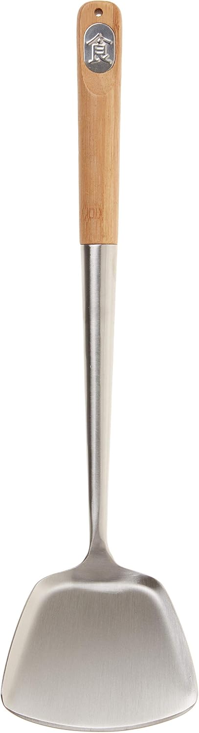 TableCraft Bamboo Handle Wok Spatula, 14.5-Inch