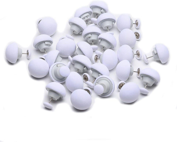 30 Pcs Duvet Pins, Comforter Pins, Curtain Pins, Duvet Clips, Affordable Sets, White-Round, Use as Duvet Donuts