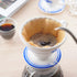 BLUE BREW Ceramic Pour Over Coffee Dripper, Size 01 Cone Coffee Maker (1-2 Cups), Portable Manual Brew Maker,