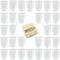 Tegg 30PCS 50ml Clear Plastic Mixing Cups, Graduated Measuring Cups with 50 PCS Wood Craft Sticks