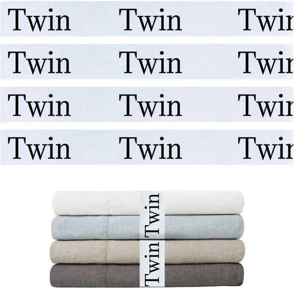 Sheet Organizers and Storage Bands, Elastic Bed Sheet Straps/Storage Organizer for Linen Closet, 4 Pieces (Twin)