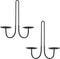 Double Armed Iron Candle Holders, Metal Wall Sconce Holder Set of 2, Black Modern Wall Candle Sconces for Living Room,