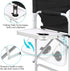 41'' 400LBS Tall Directors Chair, Portable Makeup Artist Chair with Side Table, Tall Folding Chair for Camping, Home