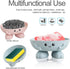 Cute Soap Holder, Green Soap Dish for Kids, Creative Bar Soap Tray for Bathroom and Kitchen Countertop