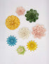 SEINHIJO Ceramic Flower Wall Decor - 3D Wall Art Sculpture, Modern Arts Gifts, Yellow 5.1 inch