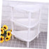 STOBAZA 3 Shelf Layer Stand, Plastic Corner Storage Organizer for Kitchen, Bathroom, and Small Household Items
