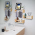 16 Inch-Small AZSKY Floating Nursery Book Shelves-Natural Wood Bookshelf for Kids Room Bookshelf Wall Mounted for Baby